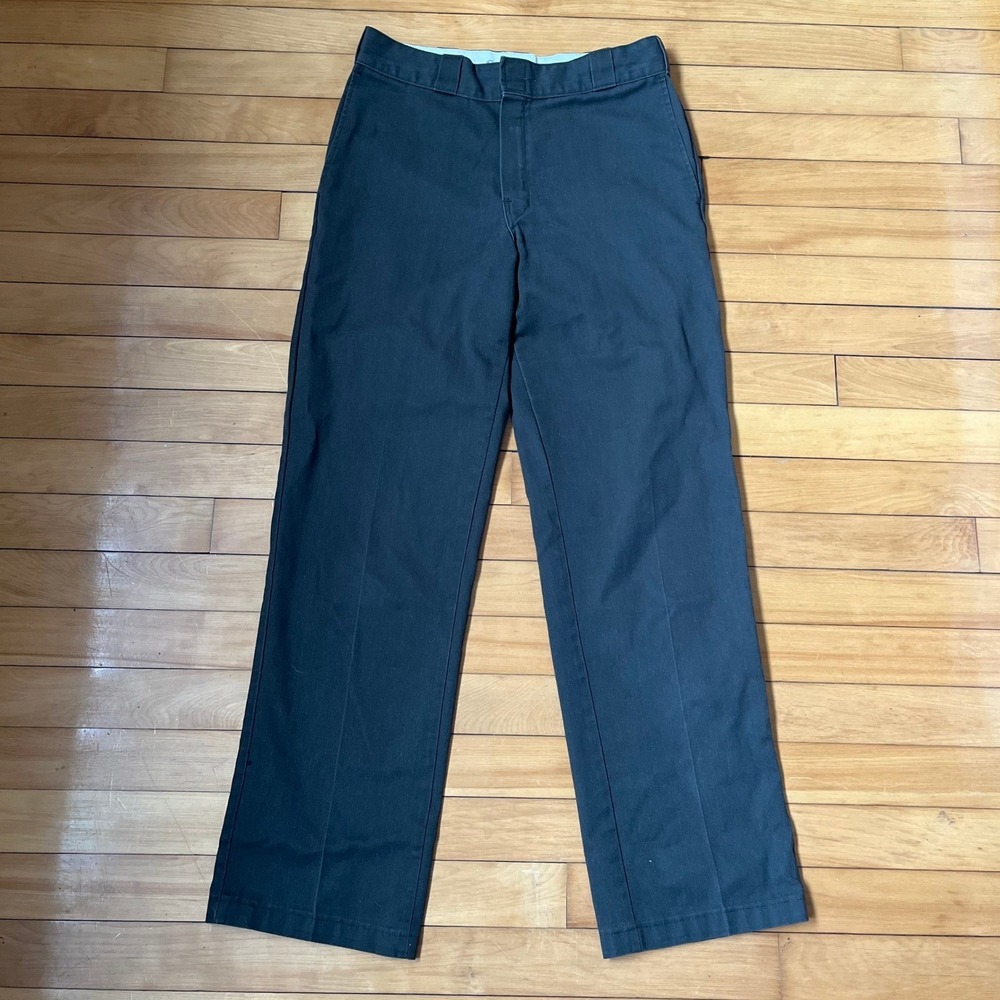 Dickies 874 Original Fit Work Pants Black Straight Leg Mens 32x32 Streetwear